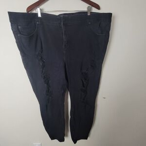 Torrid BOMBSHELL SKINNY JEAN - PREMIUM STRETCH BLACK Plus Size 30R